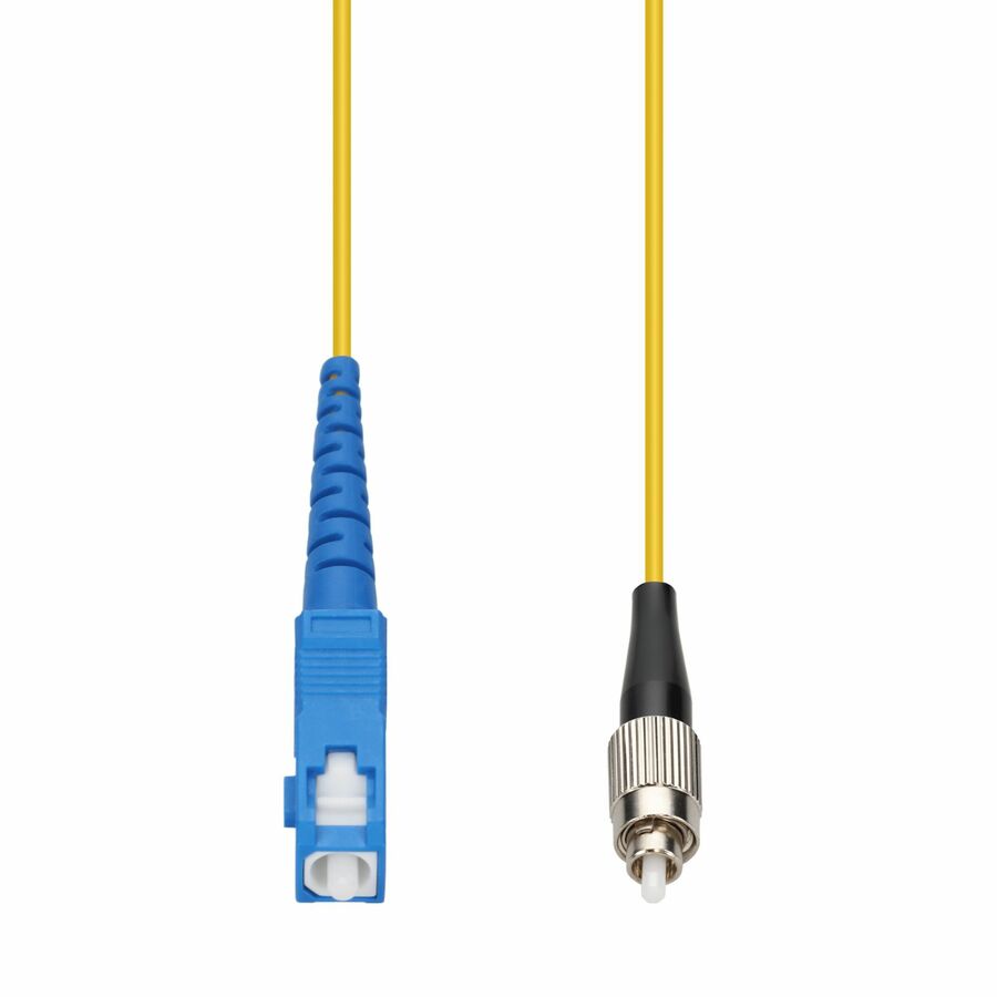 AddOn 95m SC to FC Yellow OS2 Simplex OFNR (Riser-Rated) SMF Fiber Patch Cable