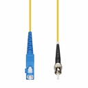 AddOn 6m SC to ST Yellow OS2 Simplex OFNP (Plenum-Rated) SMF Fiber Patch Cable