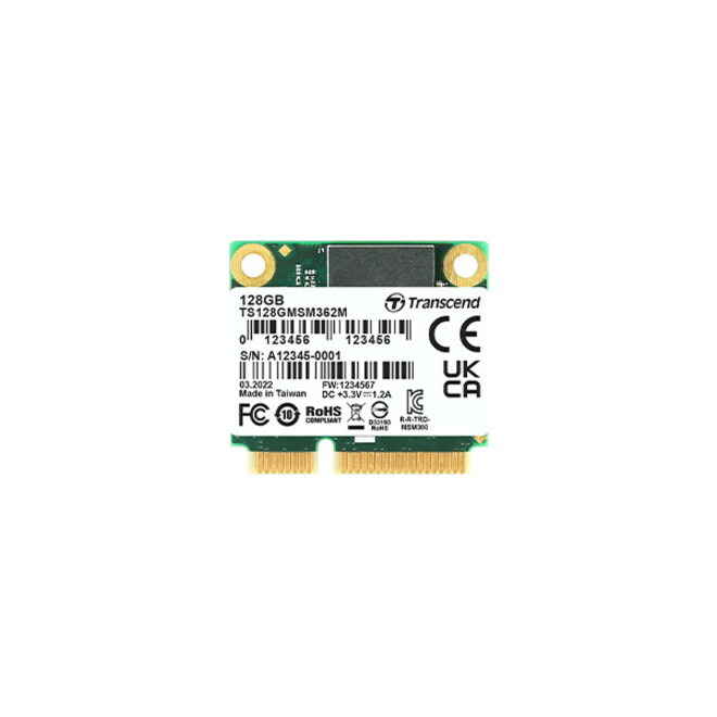 Transcend MSM362M 128 GB Solid State Drive - mSATA (MO-300B) Internal - SATA (SATA/600)