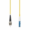 AddOn 70m ST to LC Yellow OS2 Simplex OFNP (Plenum-Rated) SMF Fiber Patch Cable