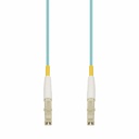 AddOn 9m LC to LC Aqua OM4 Simplex OFNP (Plenum-Rated) Fiber Patch Cable