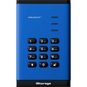 iStorage diskAshur3 8 TB Portable Solid State Drive | Blue | Incorporated Common Criteria EAL 5+ | PIN protected | AES 256-bit Full Disk Hardware Encryption | Dust/Water Resistant | TAA Compliant
