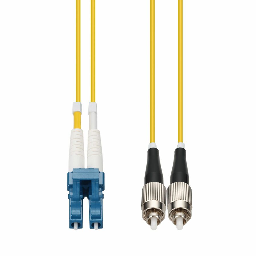 AddOn 50m LC to FC Yellow OS2 Duplex OFNR (Riser-Rated) SMF Fiber Patch Cable