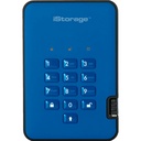 iStorage diskAshur2 HDD 2 TB | Secure Portable Hard Drive | Blue | Incorporated Common Criteria EAL 5+ | PIN protected | AES-XTS 256-bit Full Disk Hardware Encryption | Dust/Water Resistant | TAA Compliant