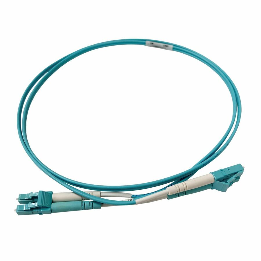 Ortronics Infinium Core LC to LC Duplex Patch Cord, 2mm OM4 Plenum Aqua, 5 Meter