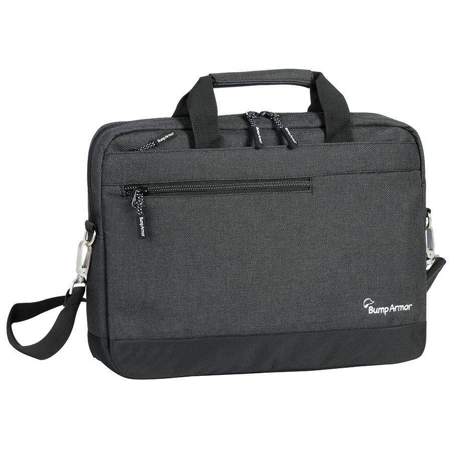 Bump Armor Carrying Case for 15" Notebook, Cable, ID Card, Accessories - Black