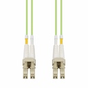 AddOn 4m LC to LC Lime Green OM5 Duplex OFNP (Plenum-Rated) Fiber Patch Cable