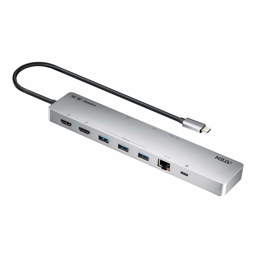 ATEN 11-in-1 USB-C Multiport Dock with Power Pass-Through UH3240