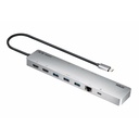 ATEN 11-in-1 USB-C Multiport Dock with Power Pass-Through UH3240