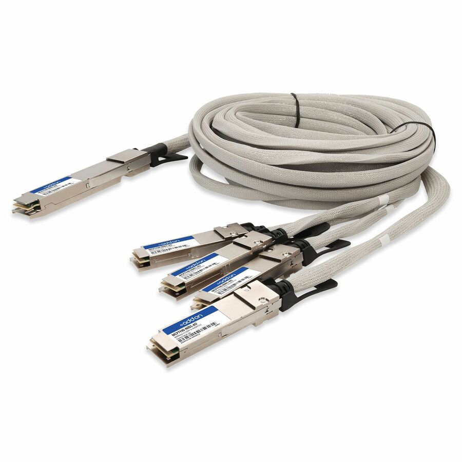 AddOn Mellanox® MCP7Y40-N001 Compatible TAA 800GBase-CU OSFP to 4xQSFP112 Direct Attach Cable (Passive Twinax, 1m)