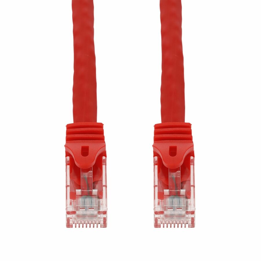 AddOn 7ft Red CAT 6A PVC Ethernet Cable Snagless Easy Boot RJ-45 M/M