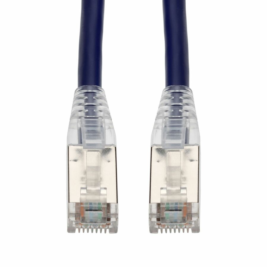 AddOn 7ft Purple CAT 6 Shielded PVC Ethernet Cable Snagless Easy Clear Boot TAA RJ-45 M/M