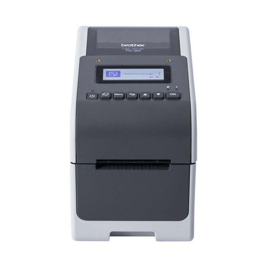 Brother TD-2350D203 Desktop, Retail, Healthcare, Warehouse, Logistic, Manufacturing Direct Thermal Printer - Monochrome - Desktop - Label/Receipt Print - Fast Ethernet - USB - USB Host - Serial - Bluetooth 5.2 - IEEE 802.11a/b/g/n Wireless LAN