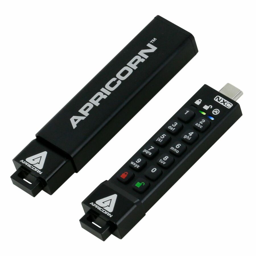 Apricorn Aegis Secure Key 3NXC 256GB USB 3.2 Type C Flash Drive