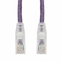 AddOn 4ft Purple CAT 6 PVC Ethernet Cable Snagless Easy Clear Boot TAA RJ-45 M/M