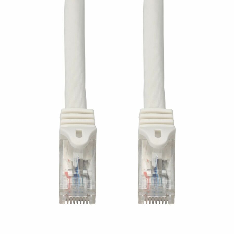 AddOn 15ft White CAT 6A PVC Ethernet Cable Snagless Easy Boot RJ-45 M/M