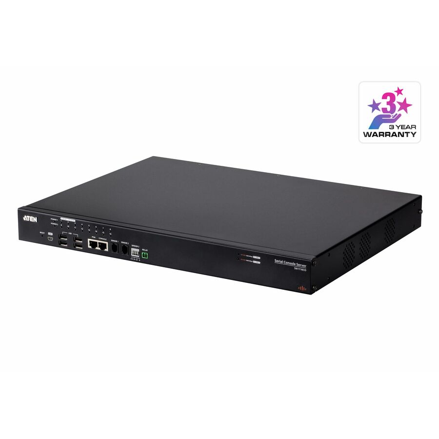 ATEN 16-Port Serial Console Server with Dual Power / SFP