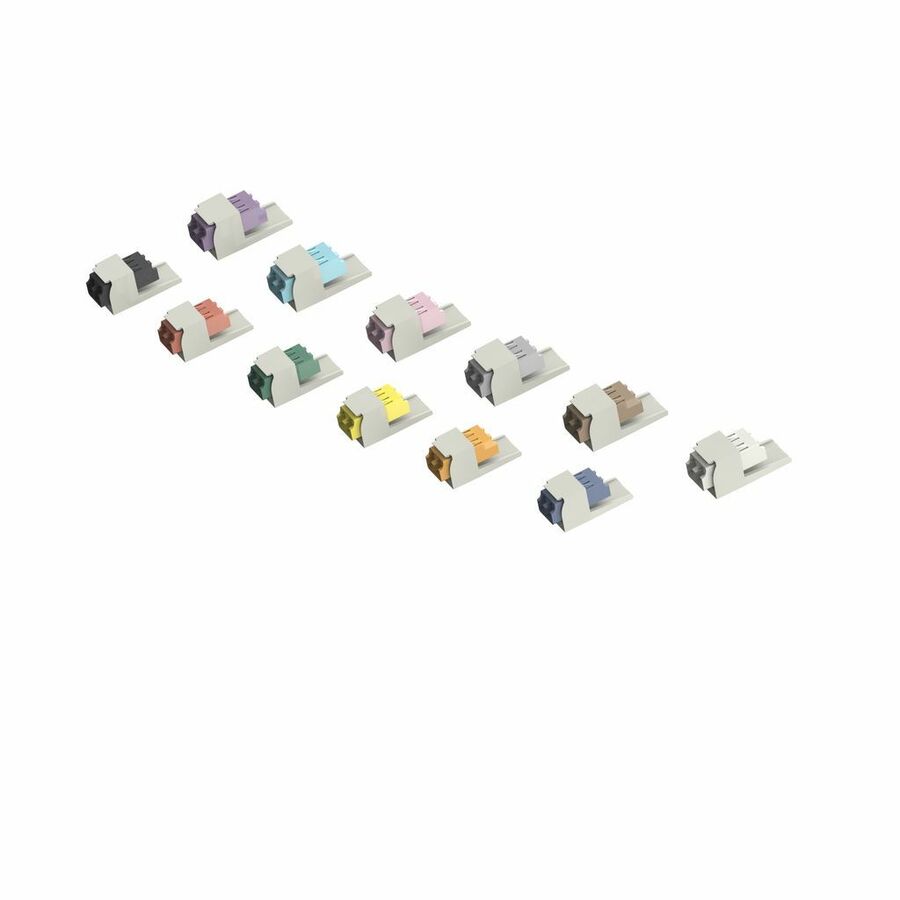 Panduit Mini-Com Keyed H-Aqua/Non-Keyed LC Duplex, Intl Wht Module