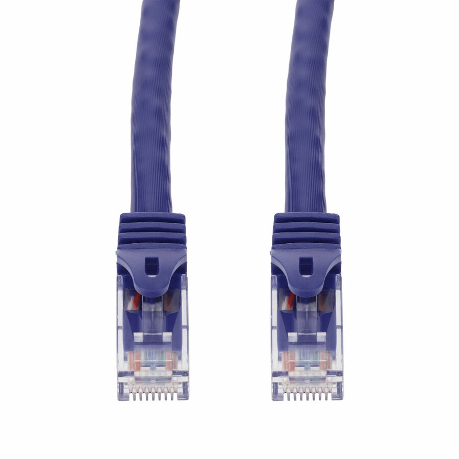 AddOn 7ft Purple CAT 6A PVC Ethernet Cable Snagless Easy Boot RJ-45 M/M