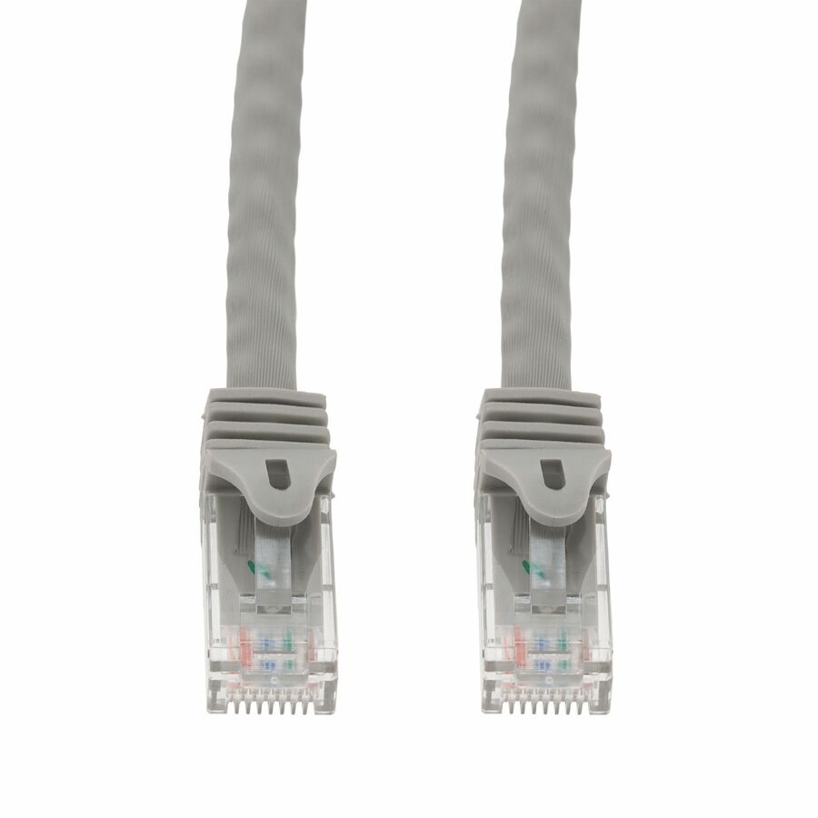AddOn 5ft Gray CAT 6A PVC Ethernet Cable Snagless Easy Boot RJ-45 M/M