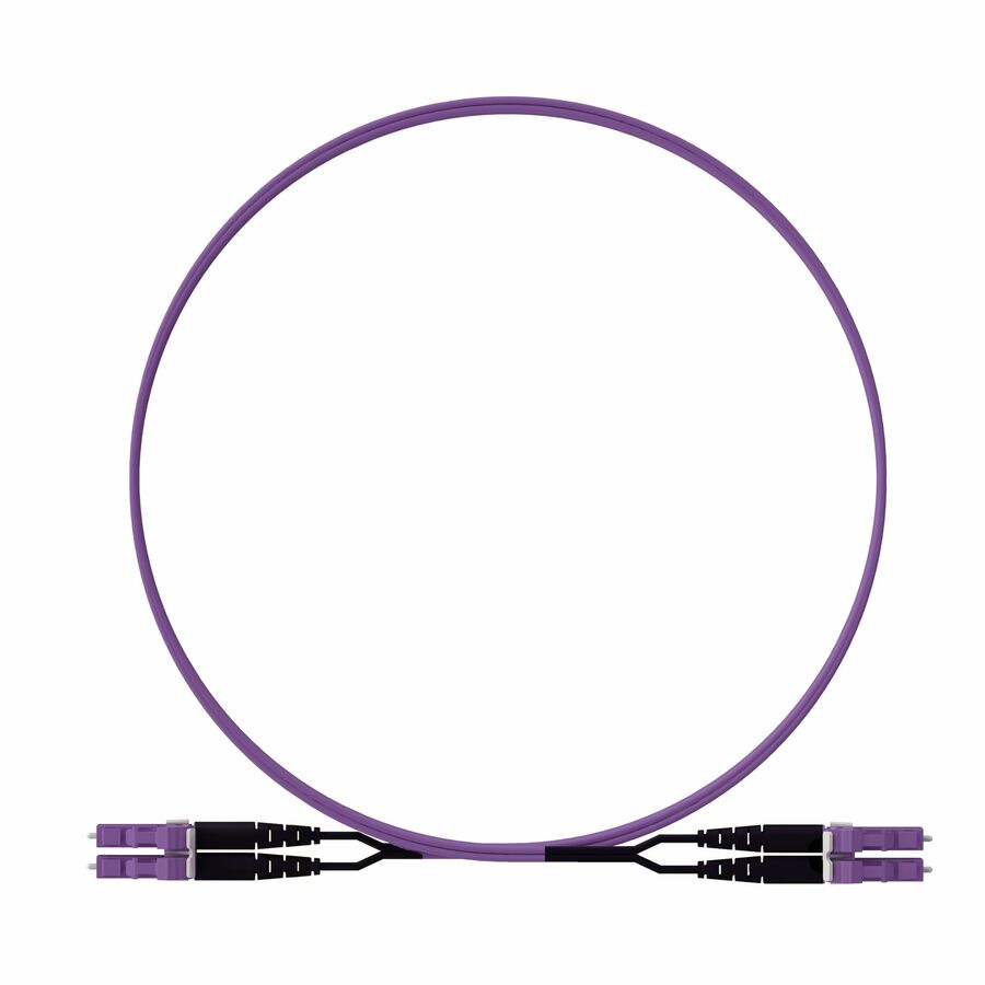 Panduit 2 Fiber, OM4+, Colored G-Violet LC Duplex, Plenum