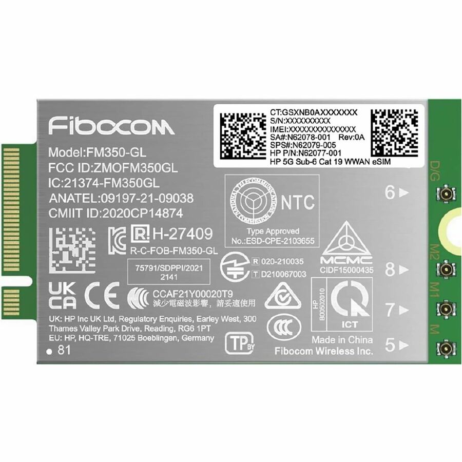 HP 5G Sub-6 Cat 19 WWAN