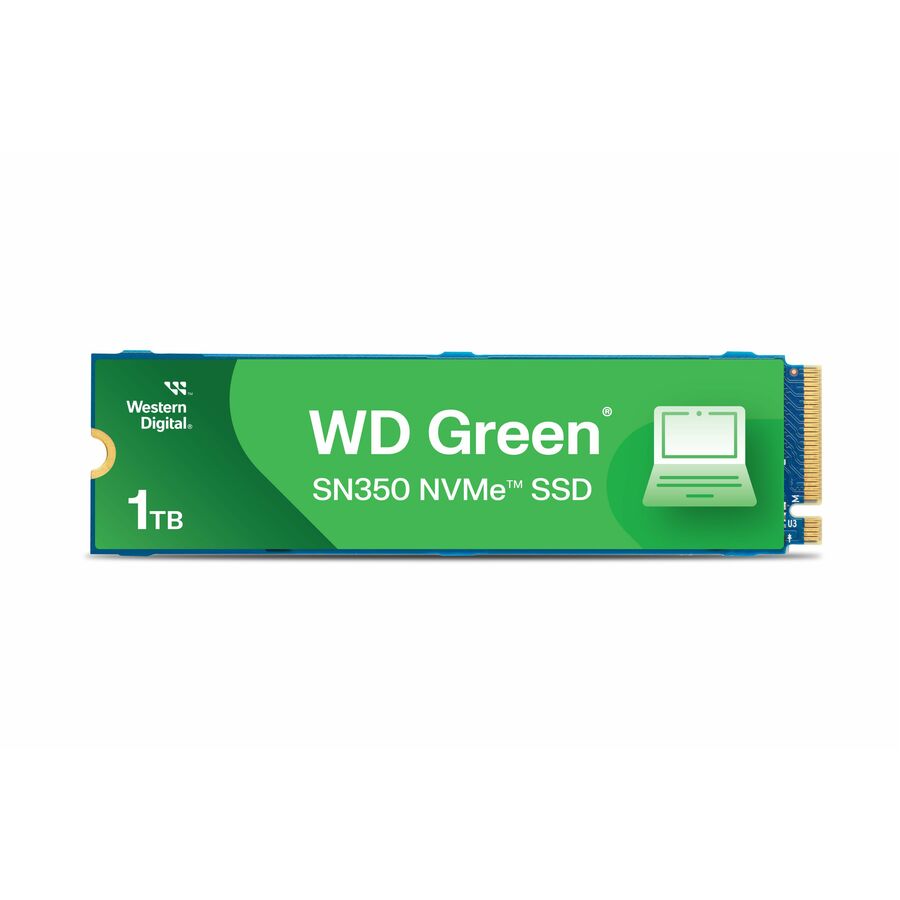WD Green SN350 WDS100T3G0C 1 TB Solid State Drive - M.2 2280 Internal - PCI Express NVMe (PCI Express NVMe 3.0 x4)