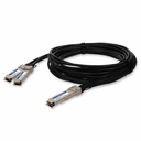 AddOn Mellanox® MCP7H50-V001R30 Compatible TAA 200GBase-CU QSFP56 to 2xQSFP56 Infiniband HDR Direct Attach Cable (Passive Twinax, 1m, LSZH)