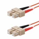 AddOn 2m SC to SC Orange OM4 Duplex OFNR (Riser-Rated) Fiber Patch Cable