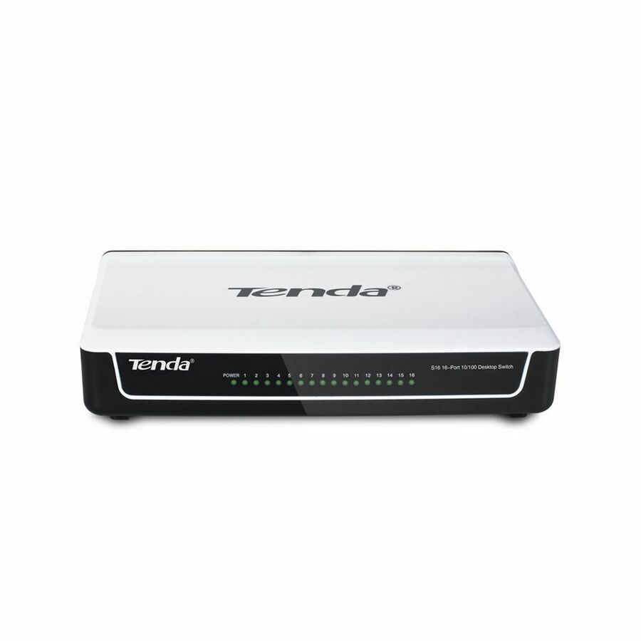 Tenda S16 16-Port 10/100M Ethernet Switch - Plastic Case