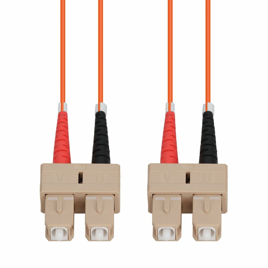 AddOn 15m SC to SC Orange OM1 Duplex OFNR (Riser-Rated) TAA MMF Fiber Patch Cable