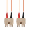 AddOn 15m SC to SC Orange OM1 Duplex OFNR (Riser-Rated) TAA MMF (Multi Mode) Fiber Patch Cable, 62.5/125