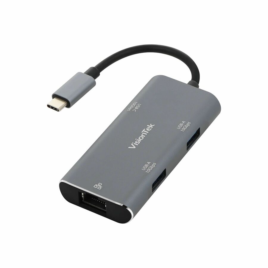 VisionTek USB-C Hub with Ethernet (2x USB-A 10Gbps | 1x USB-C 10Gbps)