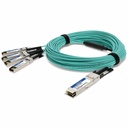 AddOn Cisco® QSFP-4X10G-AOC30M to Intel® XAOCBL-30M Compatible TAA Compliant 40GBase-AOC QSFP+ to 4xSFP+ Direct Attach Cable (850nm, MMF, 30m)
