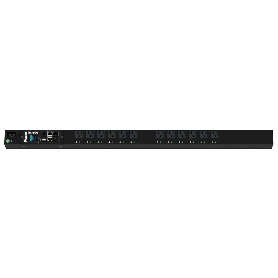 Panduit G6 MS PDU, 15AMP, (12)5-20R, NEMA 5-15P