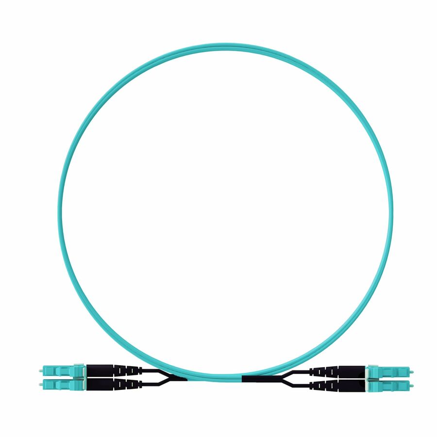 Panduit Opti-Core 2 Fiber, OM4+, Colored H-Aqua LC Duplex, Plenum