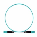 Panduit Opti-Core 2 Fiber, OM4+, Colored H-Aqua LC Duplex, Plenum