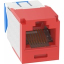 Panduit Mini-Com UTP RJ45 Cat 6A TG Jack Module Corrosion Resistant, Red