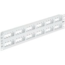 PanNet Flat,Unshielded, Patch Panel, 48 Port, 2 RU, White