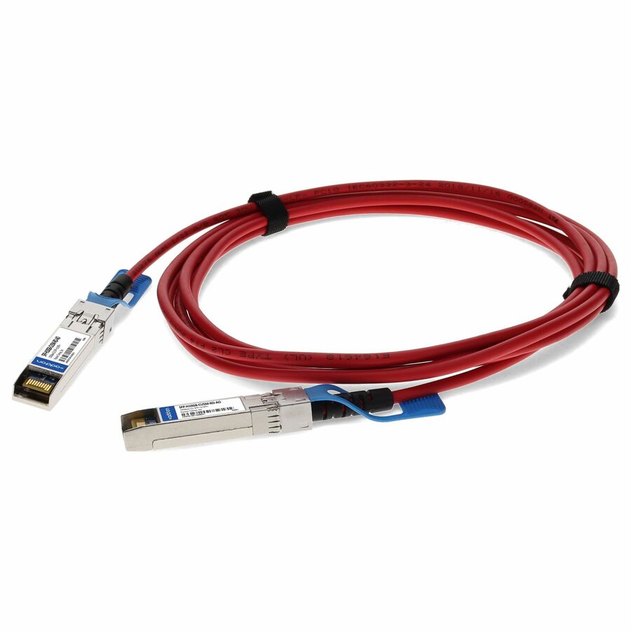 AddOn Cisco® SFP-H10GB-CU5M Compatible TAA Compliant 10GBase-CU SFP+ Red Direct Attach Cable (Twinax DAC, 5m, Passive)
