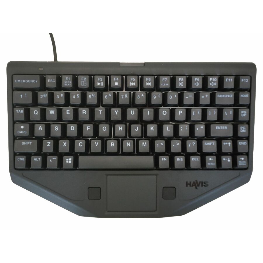 Havis Rugged Chiclet Style Keyboard with Emergency Key