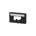 PanNet Mini-Com, Furniture Faceplate, Standard Opening, 2 Port, Black