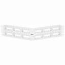 PanNet Mini-Com, Angled,Unshielded, Patch Panel, 48 Port, 2 RU, White