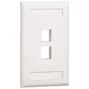 PANDUIT 2 Socket NetKey Faceplate
