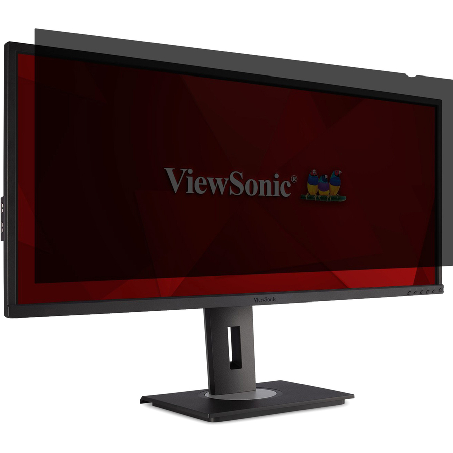 ViewSonic 34" Privacy Filter Screen Protector for ultra-Widescreen (21:9) LCD Monitor Lightweight Anti-glare and Anti-scratch, Black.