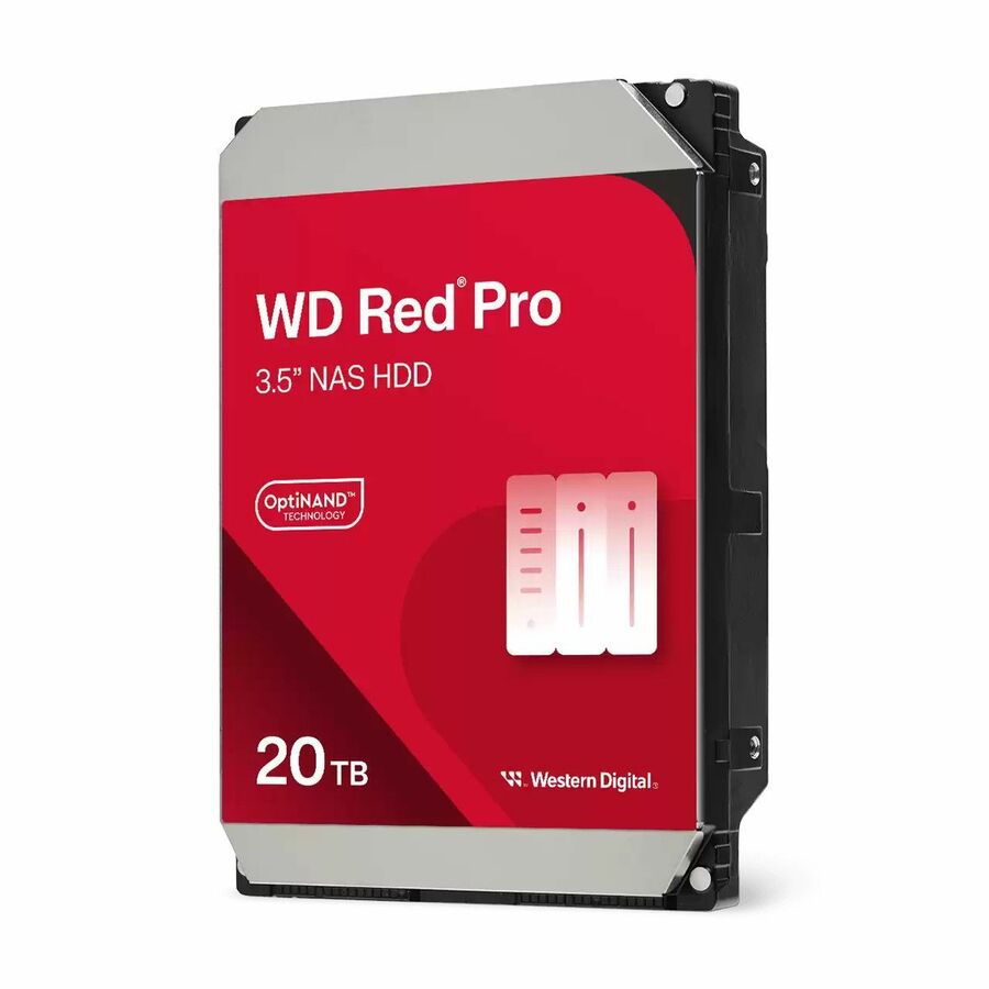 WD Red Pro WD202KFGX 20 TB Hard Drive - 3.5" Internal - SATA - Conventional Magnetic Recording (CMR) Method
