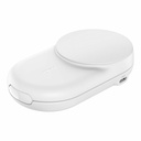 Belkin 25W 2-in-1 Wireless Foldable Magnetic Qi2 Charging Pad for Smartphones & Airpods - USB-C Port - White