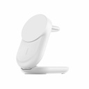 Belkin 25W 3-in-1 Wireless Foldable Magnetic Qi2 Charging Pad for Smartphone, Airpods, Smartwatch - White