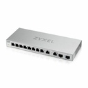 Zyxel 12-Port Multi-Gigabit Ethernet Unmanaged Switch | 2 x 2.5GB | 2 x 10G SFP+ Fiber | 8 x GbE Ports | Plug & Play | Desktop or Wall-Mount | Ethernet Splitter | Lifetime Warranty | XGS1010-12