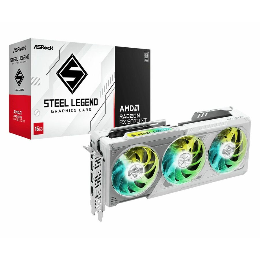 ASRock AMD Radeon RX 9070 XT Graphic Card - 16 GB GDDR6